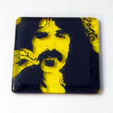 Frank Zappa Fused Glass 4" Single Coaster