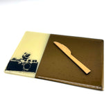 Camera 7x11" Fused Glass Cheese Plate