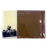 Camera 7x11" Fused Glass Cheese Plate