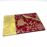 Pomegranate 7x11" Fused Glass Cheese Plate