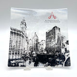 Custom Fused Glass 8" Square Platter