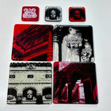Custom Fused Glass 4" Single Coaster