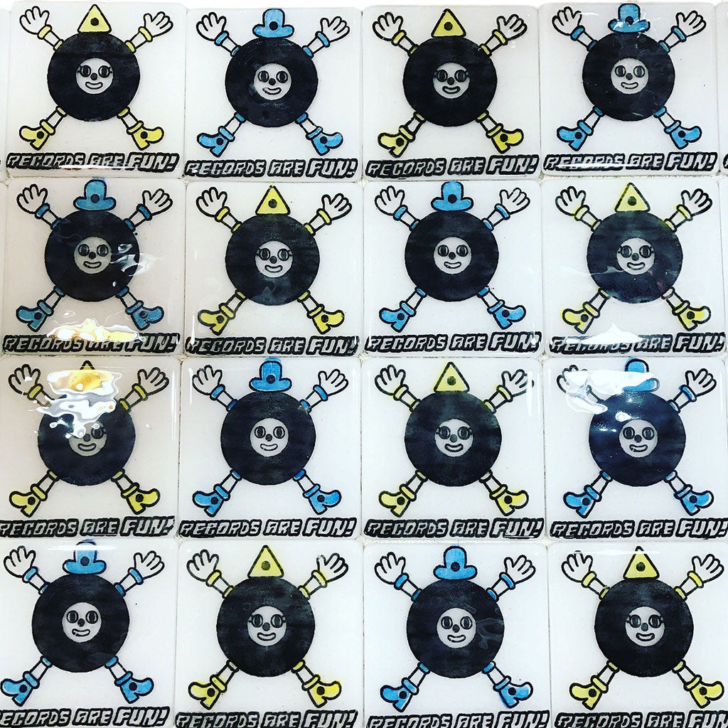 Custom Fused Glass 4" Coaster 4-pack (same design)