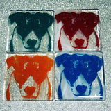 Custom Fused Glass 4" Coaster 4-pack (same design)