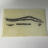 Custom  Fused Glass 11" Cheese Plate