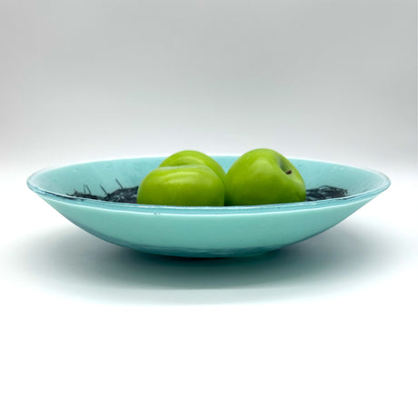 Bird's Nest Fused Glass Large 13" Serving Bowl | Made to order