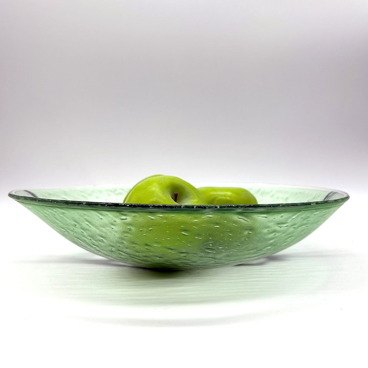 Birds On A Wire Fused Glass Large 13" Serving Bowl