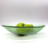 Birds On A Wire Fused Glass Large 13" Serving Bowl