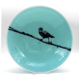 Crow Fused Glass Large 13" Serving Bowl | Made to order