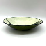 Pine Bough Fused Glass Large 13" Serving Bowl | Made to order