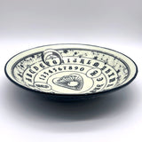 Witchy Ouija Board Fused Glass Large 13" Serving Bowl | Made to order