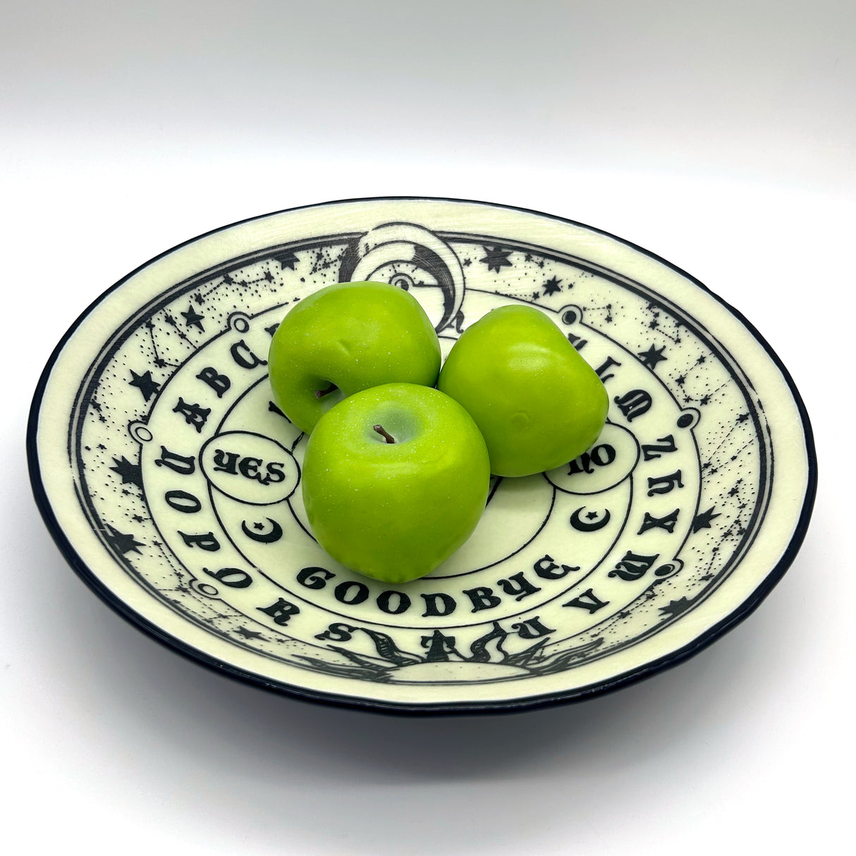 Witchy Ouija Board Fused Glass Large 13" Serving Bowl | Made to order