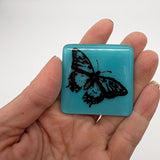 Butterfly Glass 1.75" Handmade Magnet