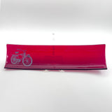Bike 17" Fused Glass Channel Platter * Made to Order