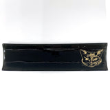 Black Cat 17" Fused Glass Channel Platter * Made to Order