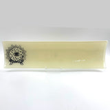 Crystal Ball 17" Fused Glass Channel Platter * Made to Order