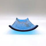Cherry Blossom 17" Fused Glass Channel Platter * Made to Order