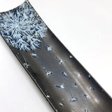 Dandelion 17" Fused Glass Channel Platter * Made to Order