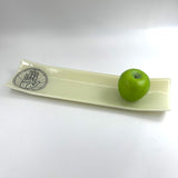 Palmistry 17" Fused Glass Channel Platter * Made to Order