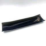 Raven 17" Fused Glass Channel Platter * Made to Order