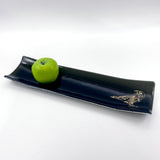 Raven 17" Fused Glass Channel Platter * Made to Order