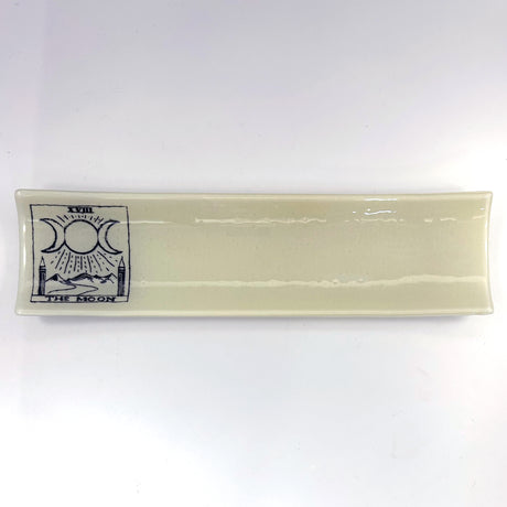 Tarot Card 17" Fused Glass Channel Platter * Made to Order