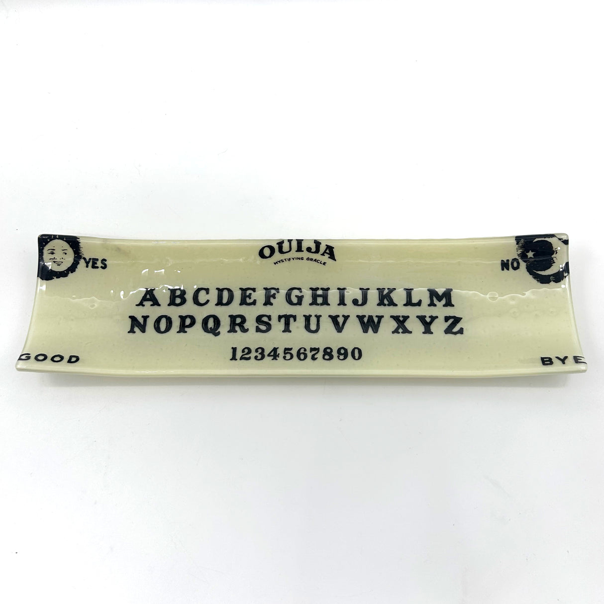 Witchy Ouija Board 17" Fused Glass Channel Platter * Made to Order