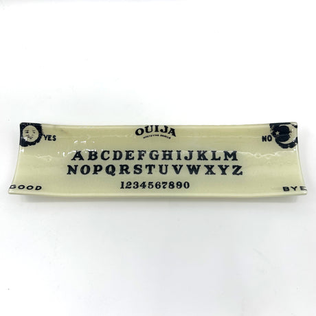 Witchy Ouija Board 17" Fused Glass Channel Platter * Made to Order