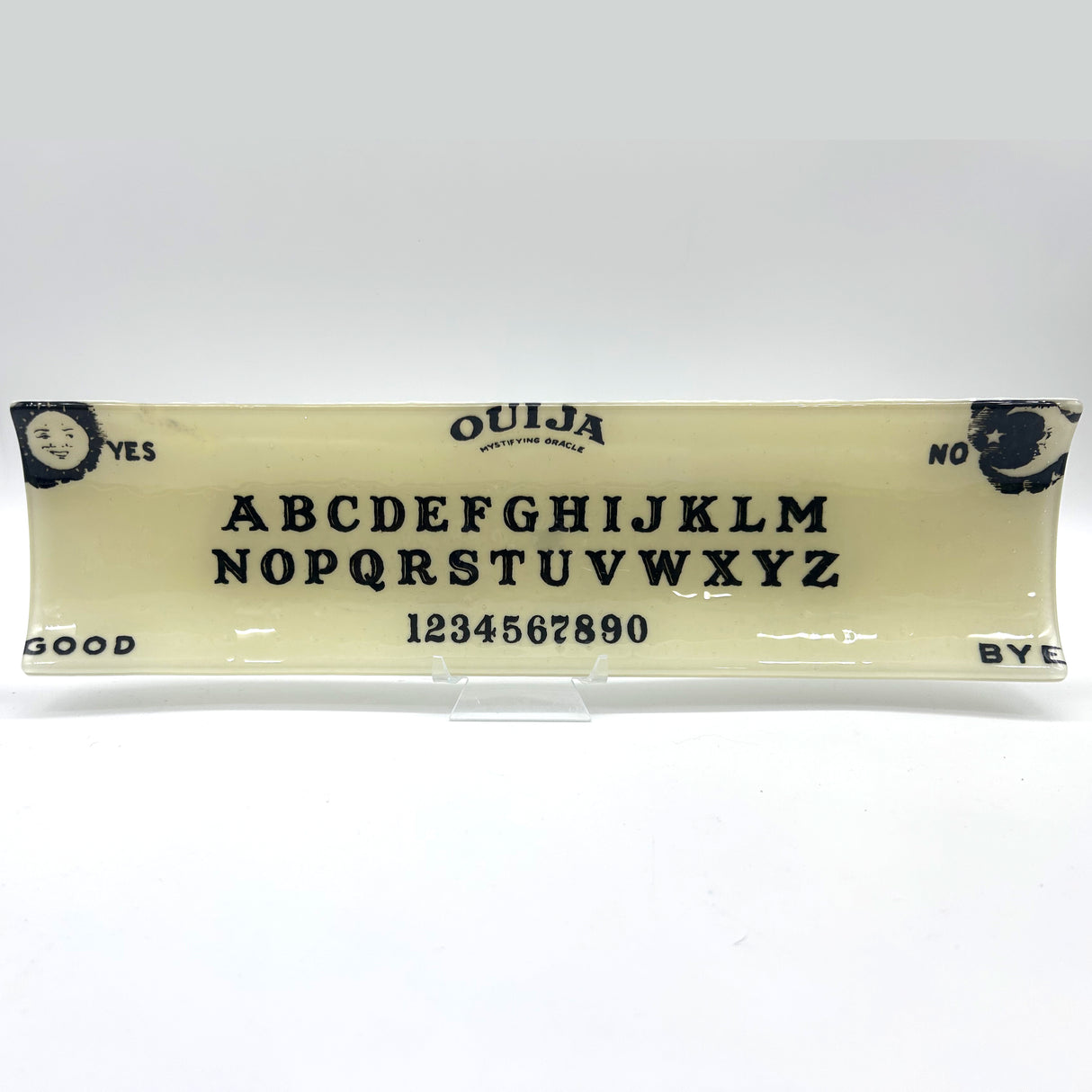 Witchy Ouija Board 17" Fused Glass Channel Platter * Made to Order