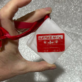 Christmas Mix Tape 2.25" Fused Glass Ornament