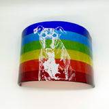 Pawprint Rainbow Bridge Pet Memorial - 3 sizes, personalization options