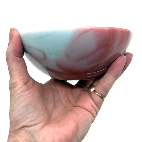 Cherry Blossom Fused Glass 5" Small Bowl