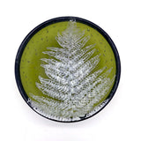 Fern Leaves Fused Glass 5" Small Bowl