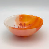 Peace Love Hippy Fused Glass 5" Small Bowl