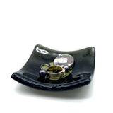 45 Record Adapter Handmade 2.75" Fused Glass Small Dish