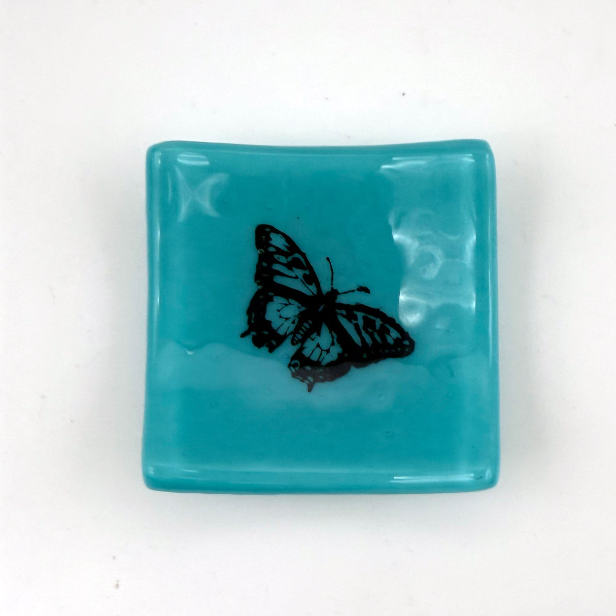 Butterfly 2.75" Fused Glass Small Dish