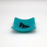 Butterfly 2.75" Fused Glass Small Dish