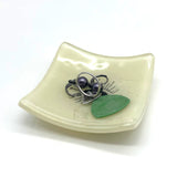 Evil Eye Handmade 2.75" Fused Glass Small Dish