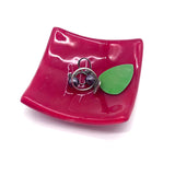 ILY (I Love You hand sign) Handmade 2.75" Fused Glass Small Dish