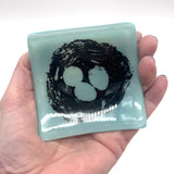 Bird's Nest 2.75" Fused Glass Small Dish