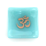 Om Handmade 2.75" Fused Glass Small Dish