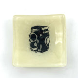 Camera - Rollei Handmade 2.75" Fused Glass Small Dish