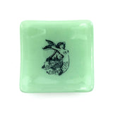 Sirena Loteria Mermaid Handmade 2.75" Fused Glass Small Dish