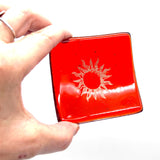 Sun Handmade 2.75" Fused Glass Small Dish