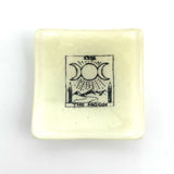 Tarot Card Handmade 2.75" Fused Glass Small Dish