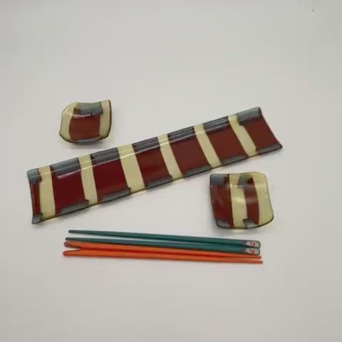 Sushi Platter - One of a Kind, Amber-Red-Robin's Egg