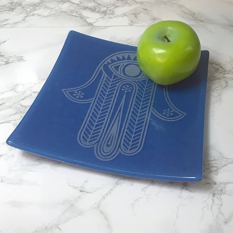 Hamsa 8" Slumped Platter