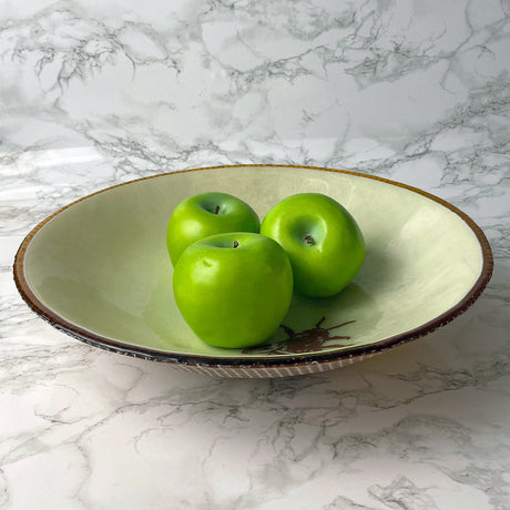 Honeybee Fused Glass Large 13" Serving Bowl | Made to order