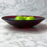 Bike Sprocket Fused Glass Large 13" Serving Bowl | Made to order