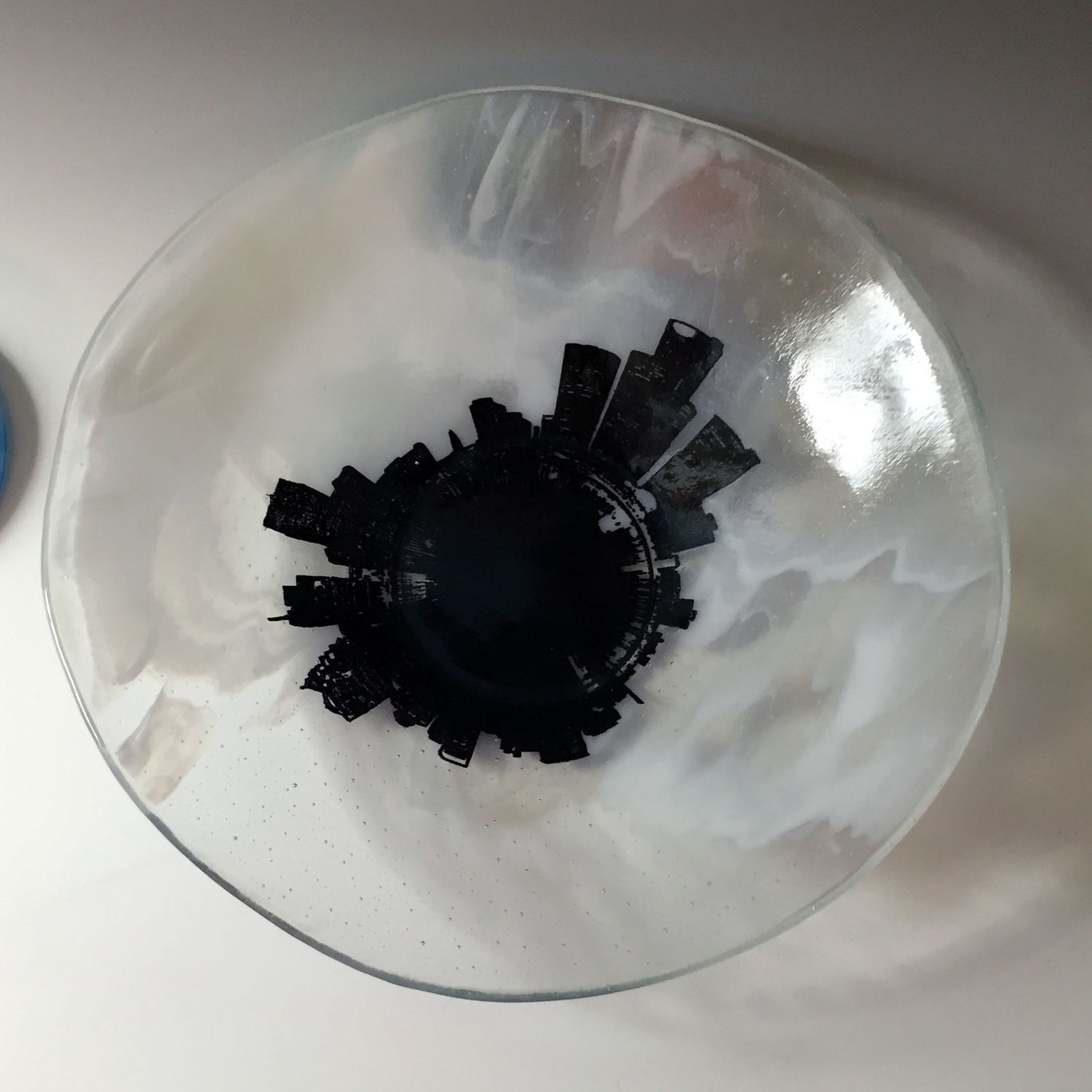 Custom Large City Skyline Bowl Made to Order
